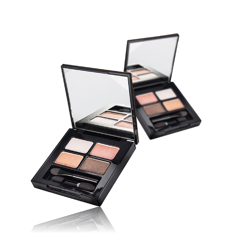 Vierfarbige Lidschattenpalette für tägliches leichtes Make-up