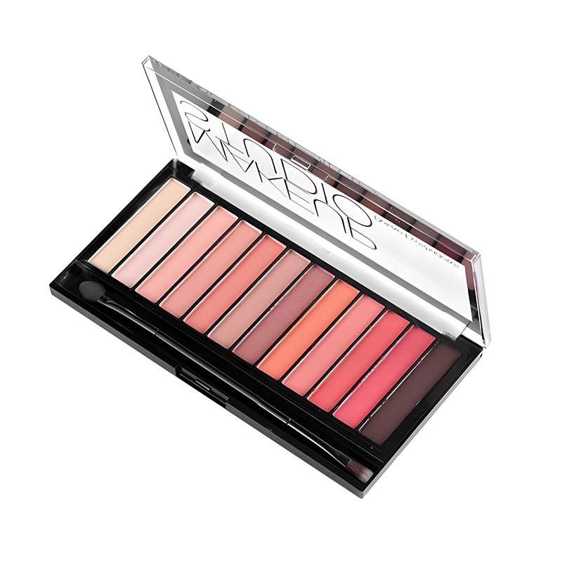 Zarte Lidschattenpalette mit 12 Farben