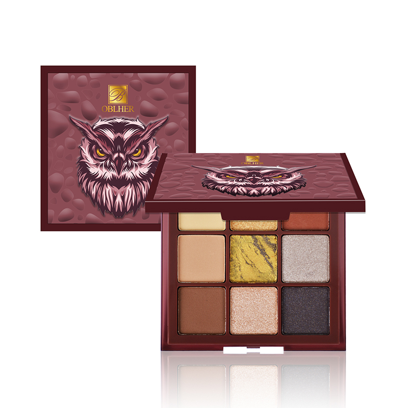 Neunfarbige Lidschattenpalette im Rock-Stil 9526-3