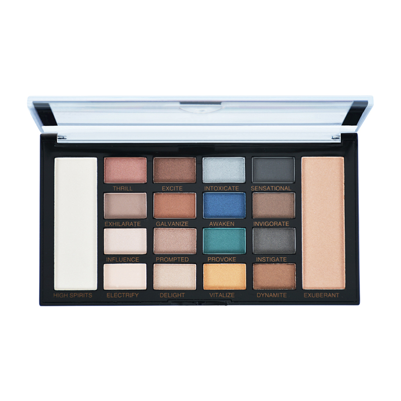 Hervorhebende, konturierende und pigmentierte 18-Farben-Lidschattenpalette 9495-1